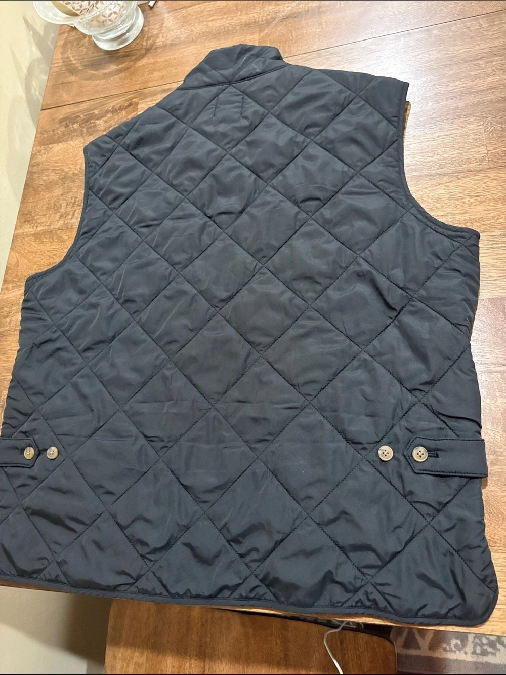 J. CREW Authentic Outerwear Mens quilted Vest XL. Navy blue.